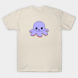 Purple Happy Octopus T-Shirt